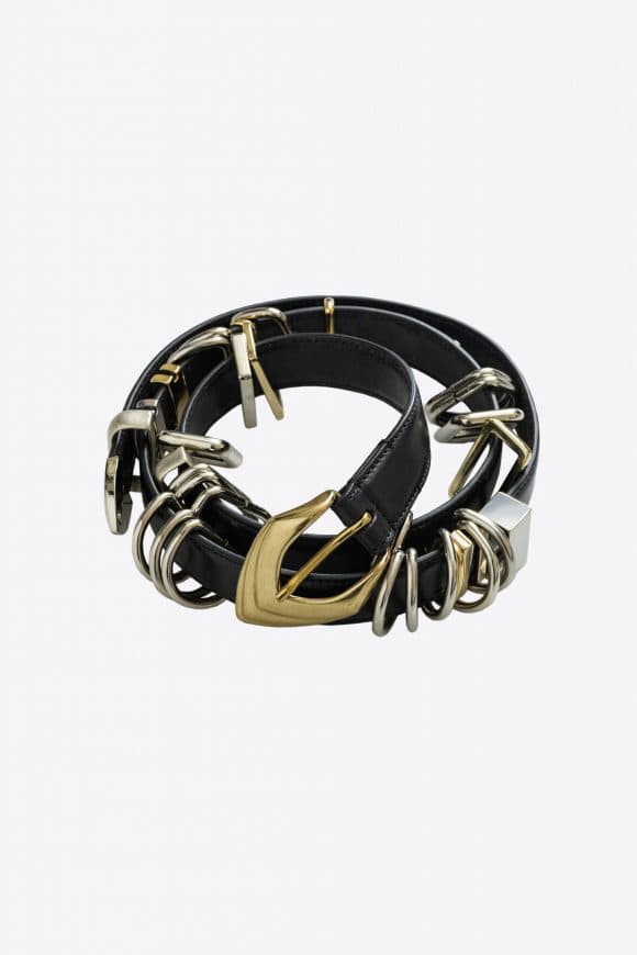 MULTI BELT C – CALFSKIN OR VEGAN LEATHER METAL BELT - Ilaria  display picture 3